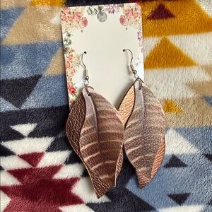 Chic Copper Leaf Earrings